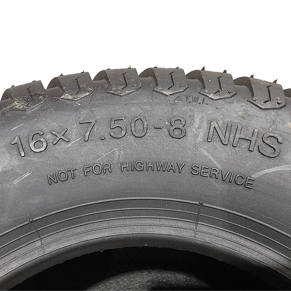 Proven Part 16X7.50-8 Turf Tire Riding Mower Garden Tractor 16X7.5-8 1-613264