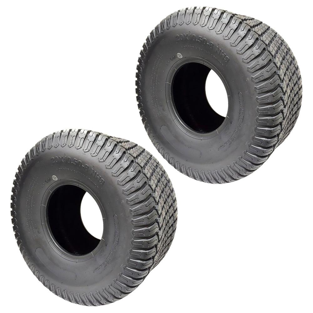 Proven Part Lawn Mower Tire 4 Ply 20X10.5X8 Turf Master Set Of 2 Tubeless 20X10.50X8 Compatible With Scag 484057 - Proven Part