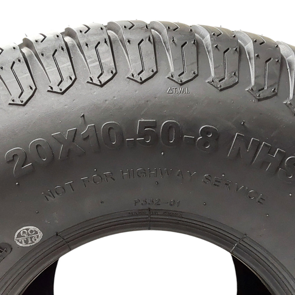 Proven Part Lawn Mower Tire 4 Ply 20X10.5X8 Turf Master Tubeless 20X10.50X8 Compatible With Scag 484057