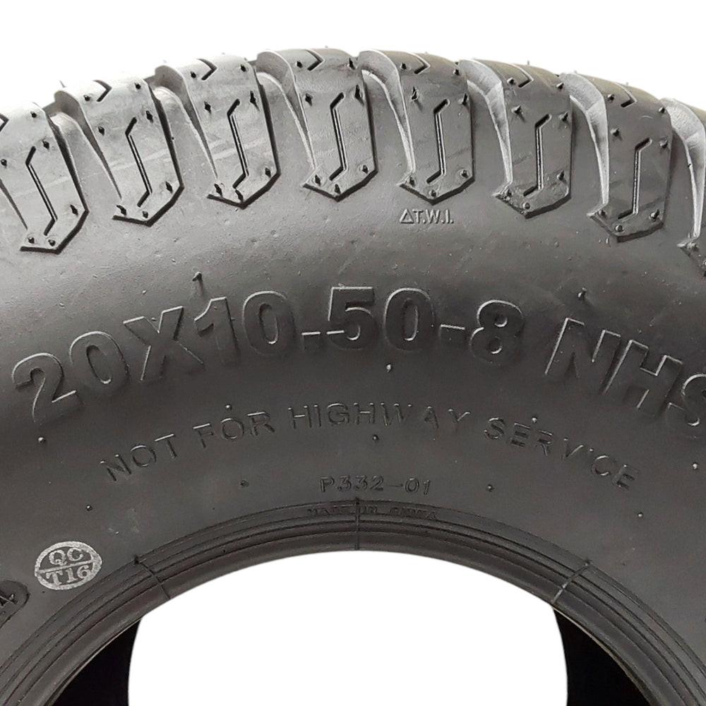 Proven Part Lawn Mower Tire 4 Ply 20X10.5X8 Turf Master Set Of 2 Tubeless 20X10.50X8 Compatible With Scag 484057 - Proven Part