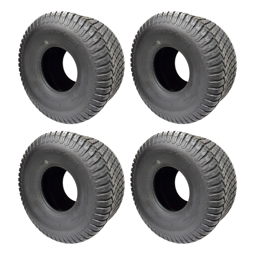 Neumático para cortacésped de pieza probada, 4 capas, 20 x 10,5 x 8, Turf Master sin cámara, 20 x 10,50 x 8, compatible con Scag 484057