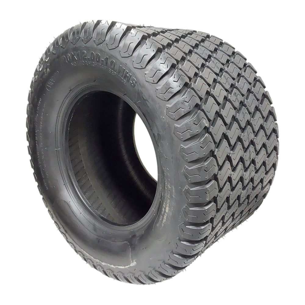 Proven Part Lawn Mower Tire 20 x 12-10 4 PLY For Garden Tractors Riding Mowers, Tubeless