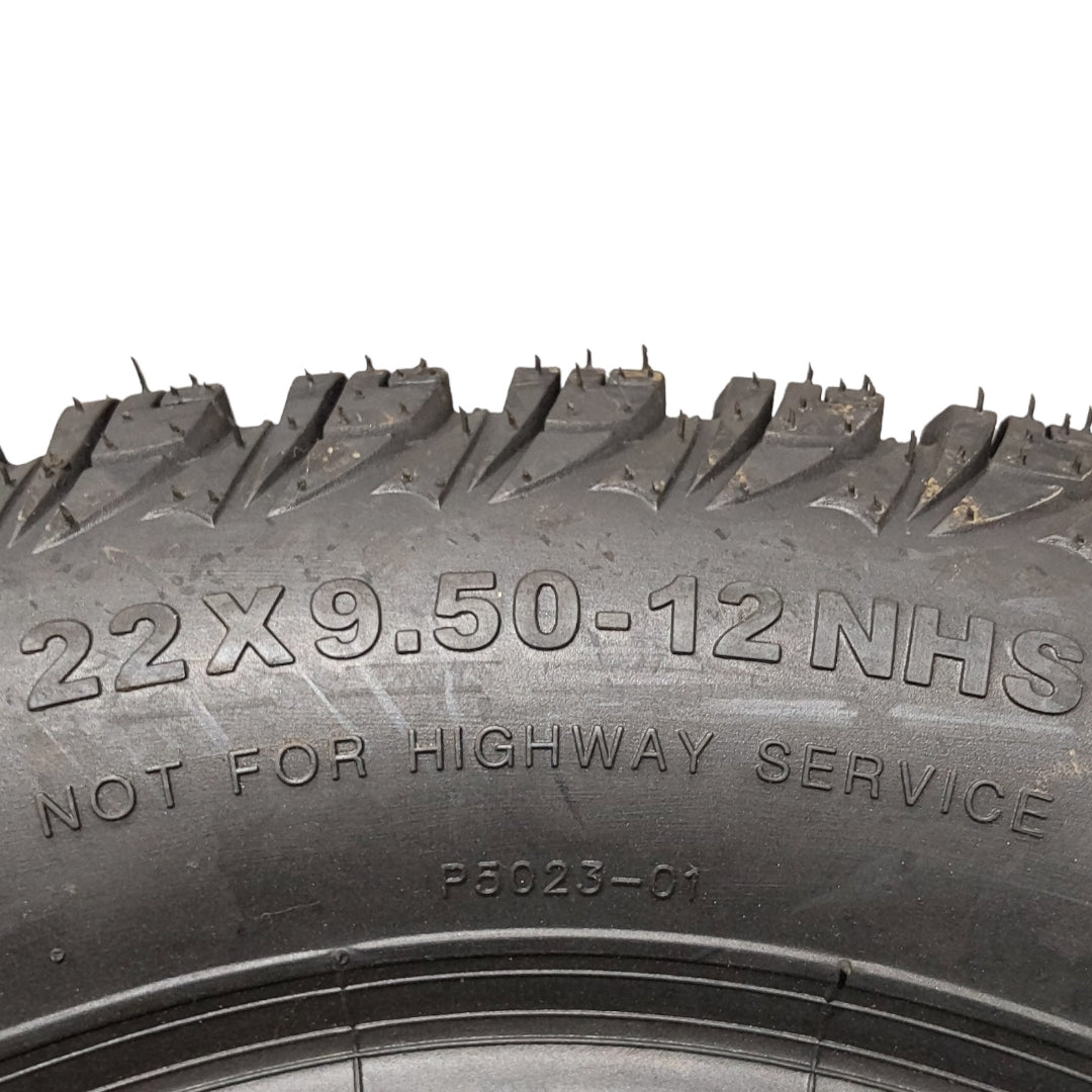 Proven Part 1) Lawn and Garden Mower Tire 22X9.5X12 4 Ply Turf Rubber Tire