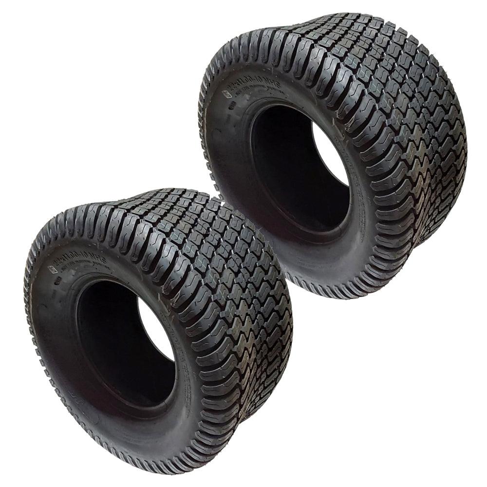 Proven Part 22X11-10 Lawn Mower Riding Tractor Turf 4PR Tire 2Pk