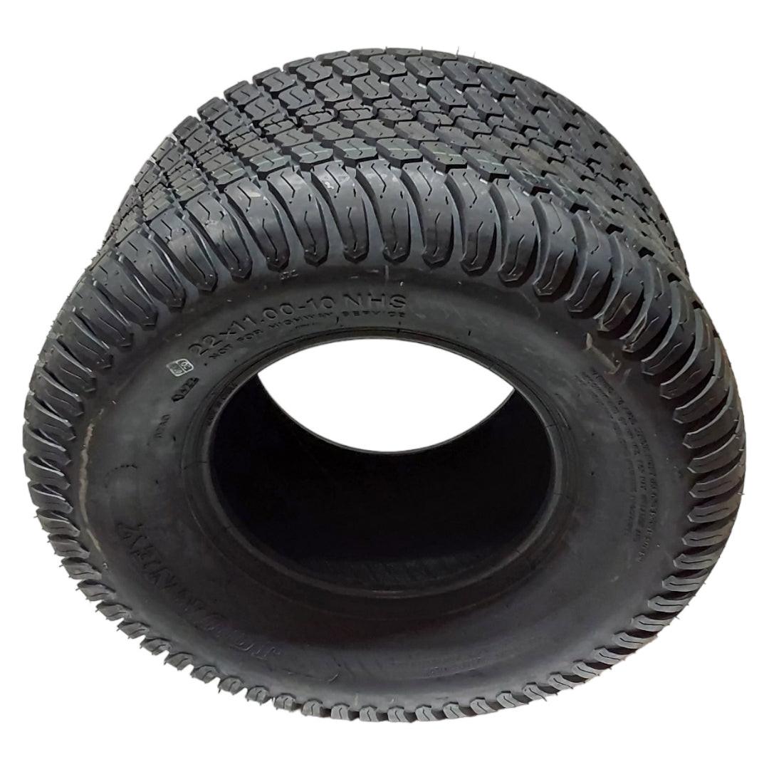 Paquete de 4 neumáticos de goma de pieza probada 22X11-10