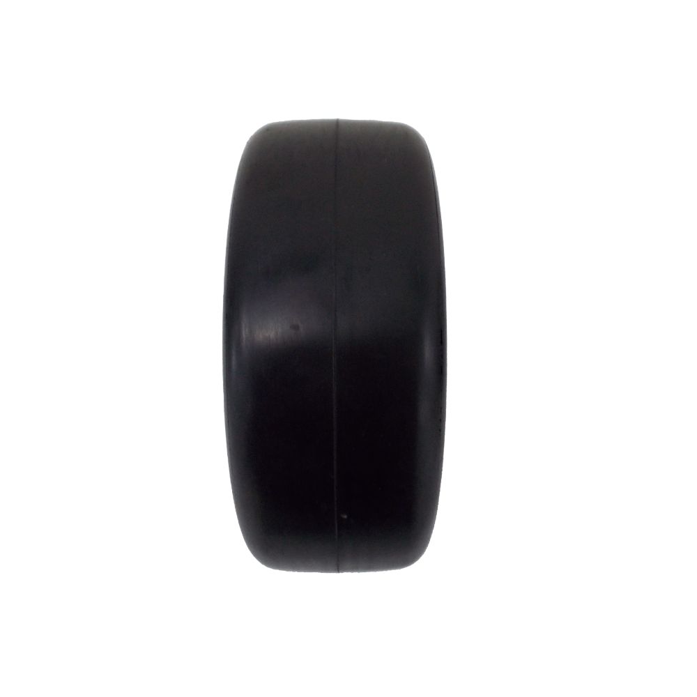 Parte probada, paquete de 2 neumáticos sólidos delanteros no planos, 11X400X5, color blanco, a prueba de pinchazos para 103-9591 110-9965 103-8717 Incluye cojinetes, pernos de eje y cubiertas antipolvo para 103-2768 1-633585 126-5359 103-0063