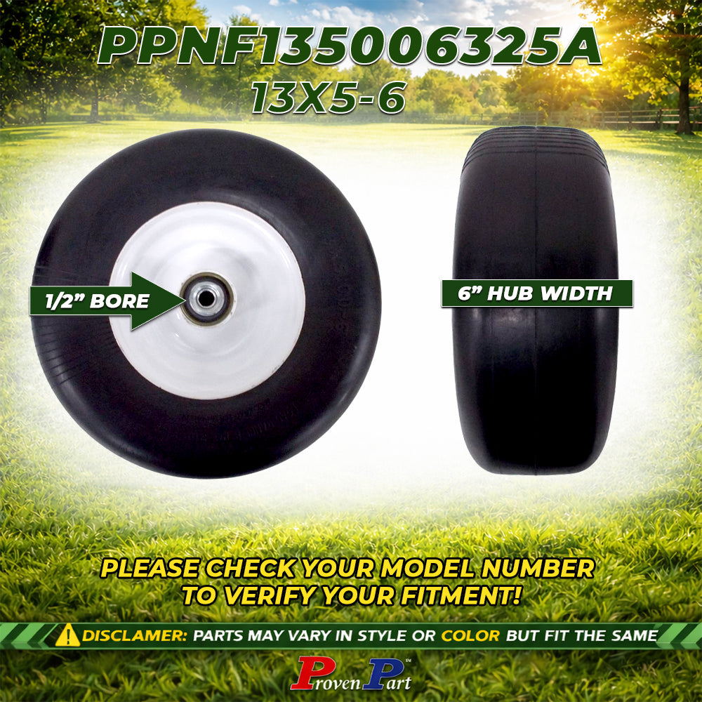 Proven Part Semi Pneumatic No-Flat 13X5.00-6/3.25A Fits Exmark 1-633002 SCRATCHED PAINT ON SALE