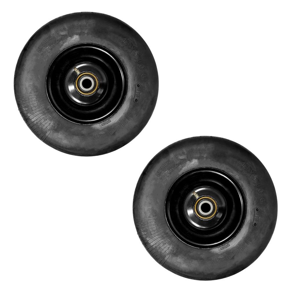Proven Part Set Of 2 13X5.00-6 Pneumatic No-Flat Tire Assemblies Compatible With Sentar, and Stander X, Sport X 72460004, 72460029, 98460055