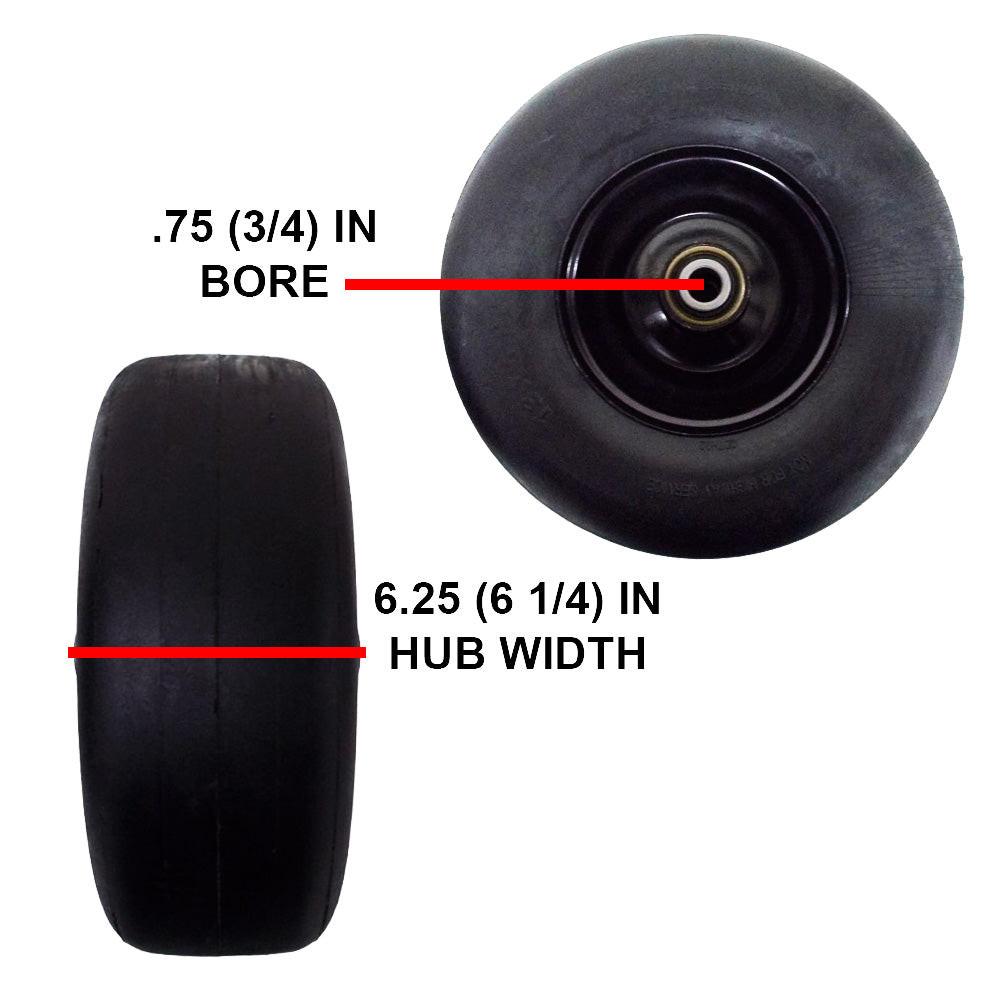 Proven Part Set Of 2 13X5.00-6 Pneumatic No-Flat Tire Assemblies Compatible With Sentar, and Stander X, Sport X 72460004, 72460029, 98460055