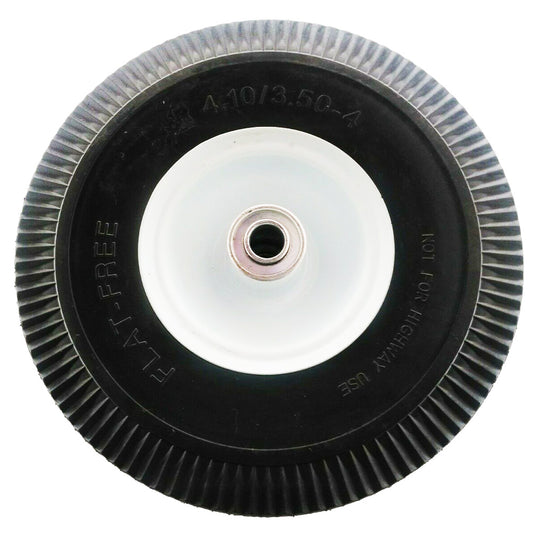 4.10X3.50X4 NO FLAT SOLID FOAM PUNCTURE PROOF FRONT TIRE REPLACES 14302 4164205 WALK BEHIND BLOWERS
