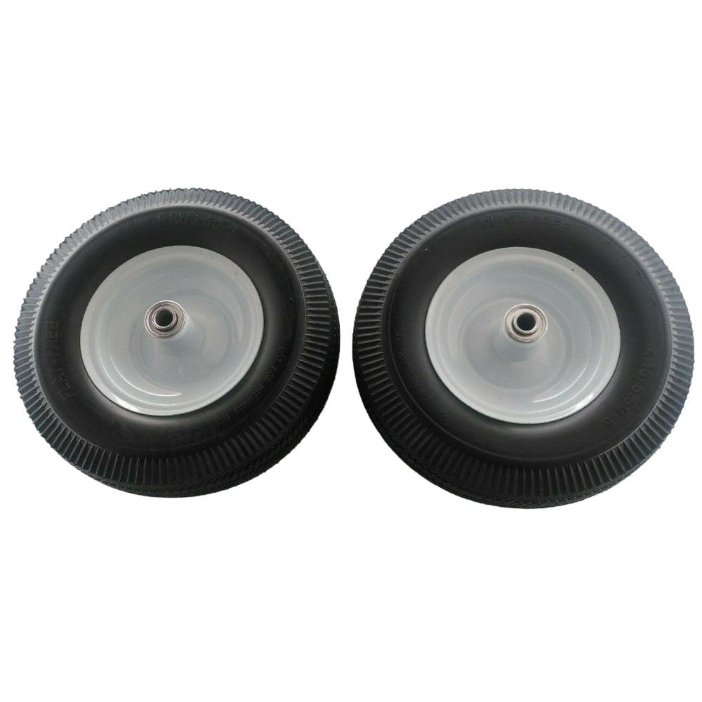 Proven Part Set Of 2 No-Flat Solid Puncture Proof Rear Wheel Tire Assembly 4.10X3.50X6 For 4164204 For Walk Behind Blowers - Proven Part