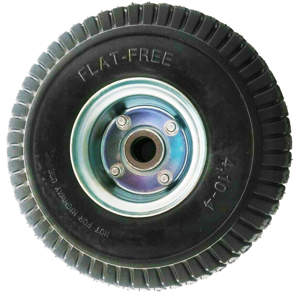 Proven Part Foam Filled No-Flat Tire 4.10X3.5-4 With Bearings Fit 72310001 15010 Compatible With 2 Wheel Velke System X2