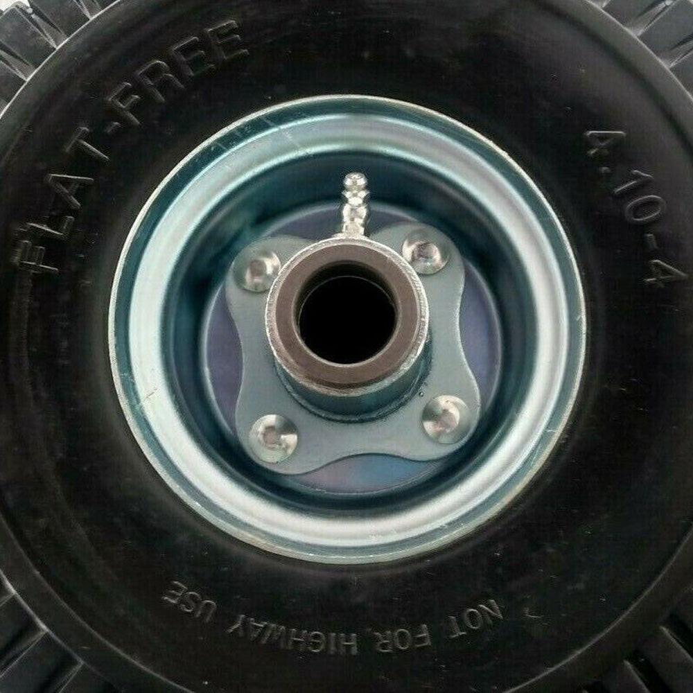 Proven Part Set Of 2 4.10X3.5X4 Solid No-Flat Semi-Pneumatic Tires With Bearings Fit 72310001 15041 Compatible With 2 Wheel Velke System X2 - Proven Part