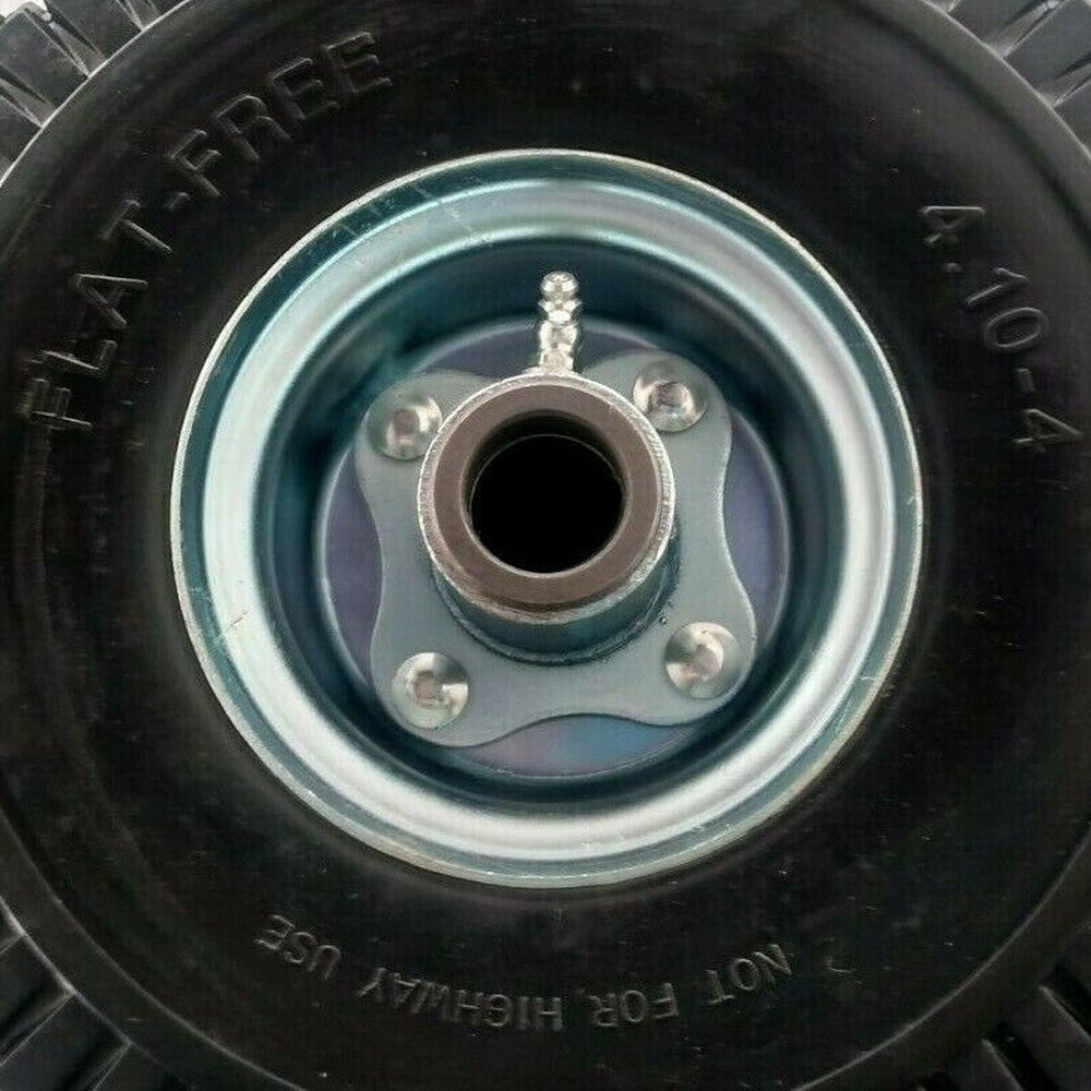 Pieza probada, neumático sólido sin pinchazo 4.10X3.5-4 con rodamientos aptos 72310001 15010 Compatible con sistema Velke de 2 ruedas X2