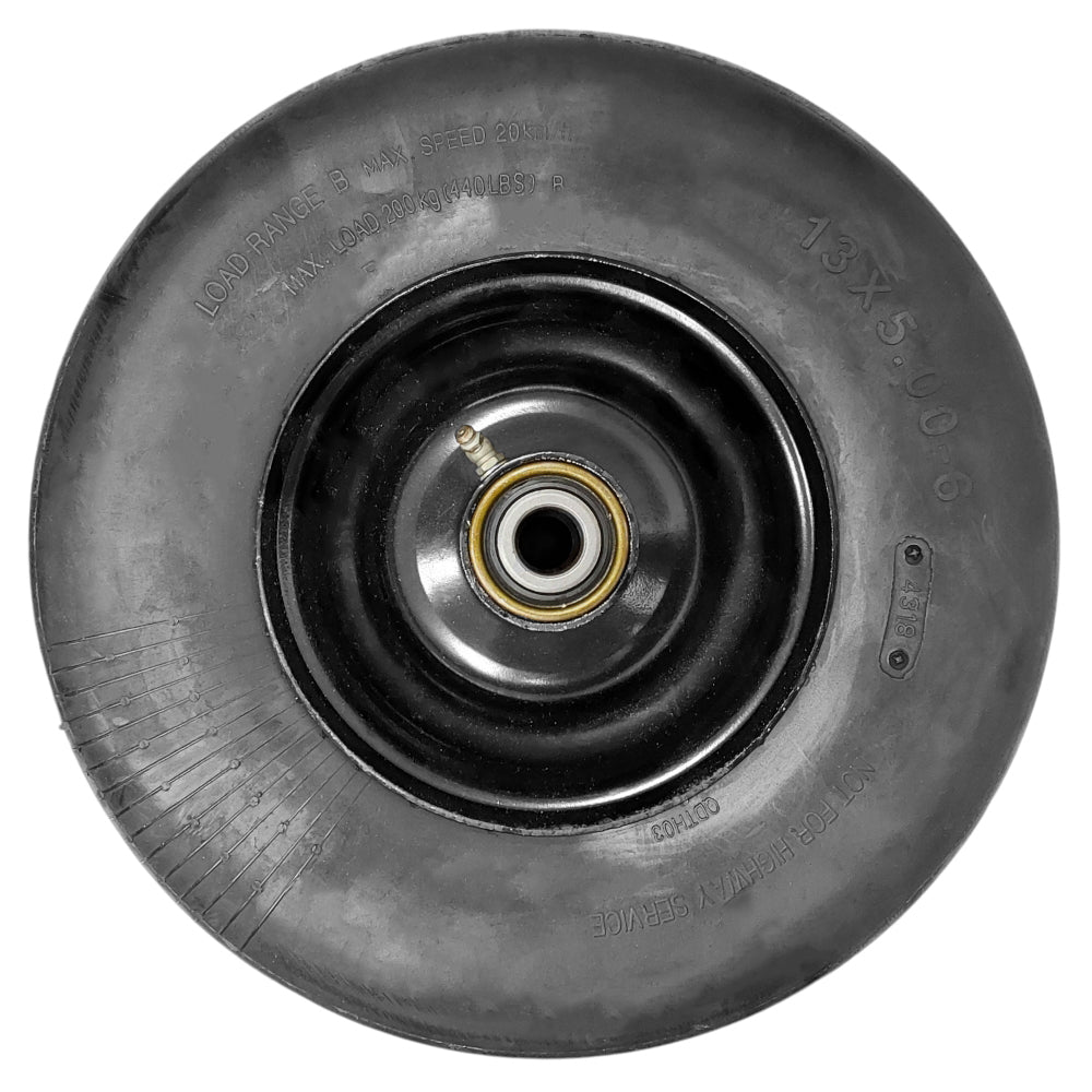 Proven Part Set Of No-Flat Solid Rubber Tire and Rim For