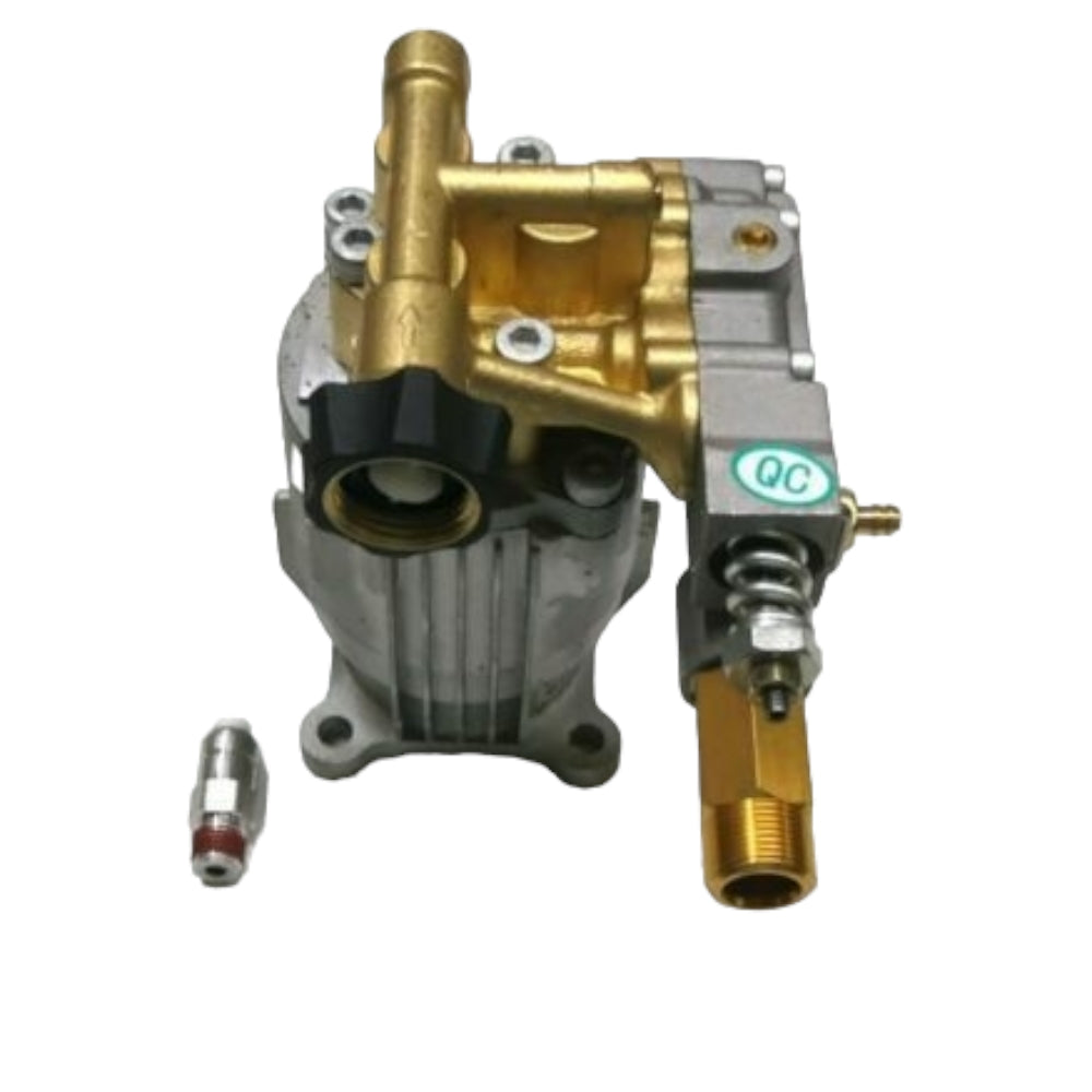 Bomba de lavado a presión con cabezal de latón horizontal, pieza comprobada, se adapta a muchas marcas y modelos con eje de 3/4 de pulgada, solo 3000 psi