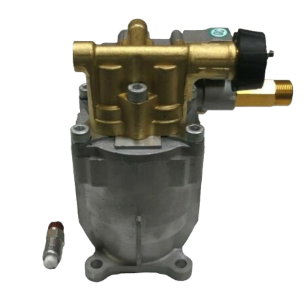 Bomba de lavado a presión con cabezal de latón horizontal, pieza comprobada, se adapta a muchas marcas y modelos con eje de 3/4 de pulgada, solo 3000 psi