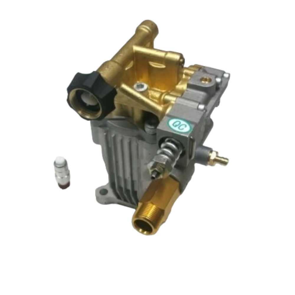 Bomba de lavado a presión con cabezal de latón horizontal, pieza comprobada, se adapta a muchas marcas y modelos con eje de 3/4 de pulgada, solo 3000 psi