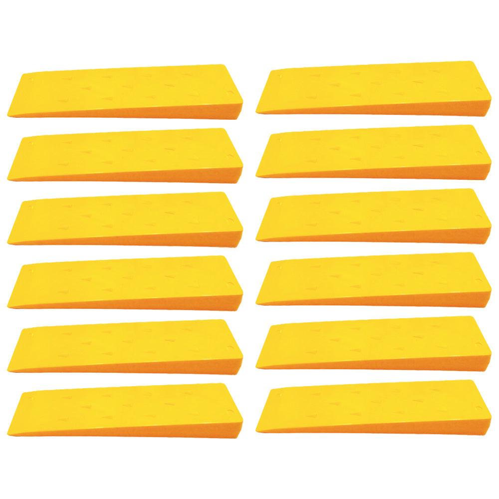 Proven Part 12 Pack Of 10 Inch Tree Wedge Cutting Yellow Plastic Spiked Tree Falling Felling Wedges