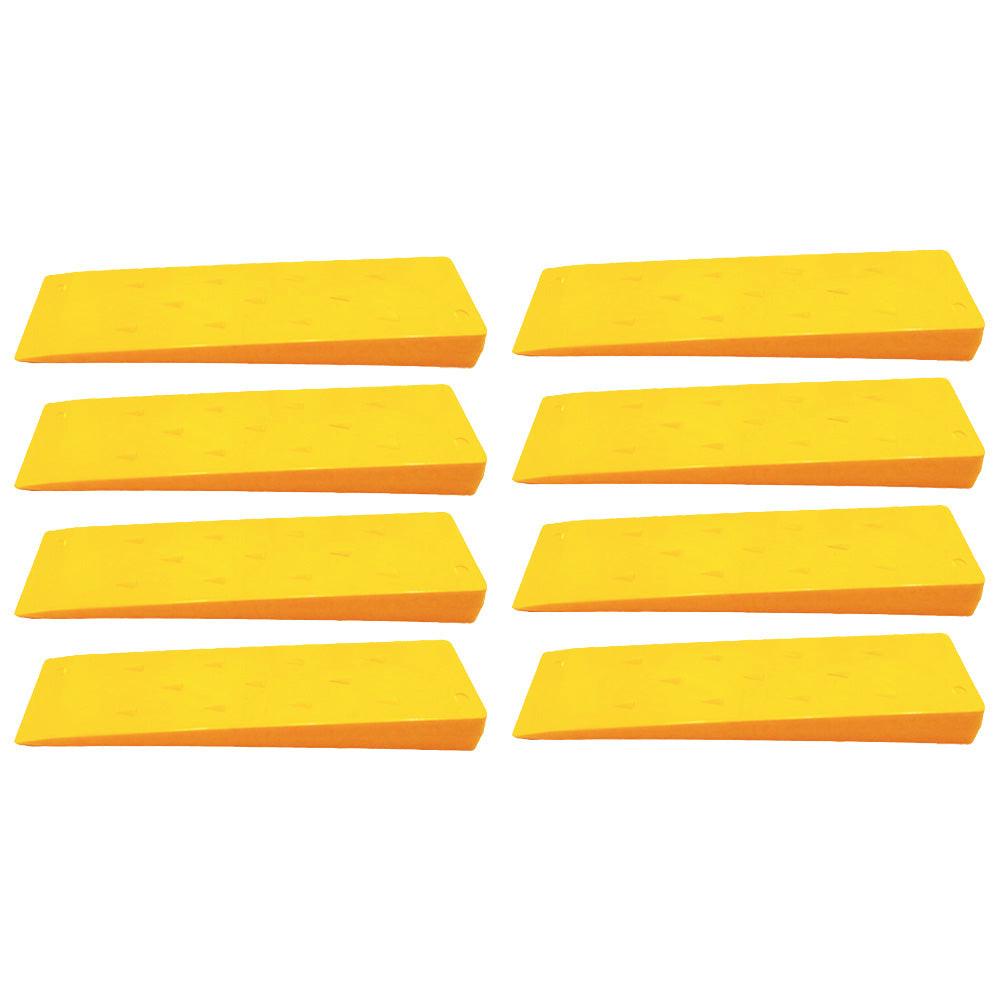 Proven Part 8 Pack Of 10 Inch Tree Wedge Cutting Yellow Plastic Spiked Tree Falling Felling Wedges