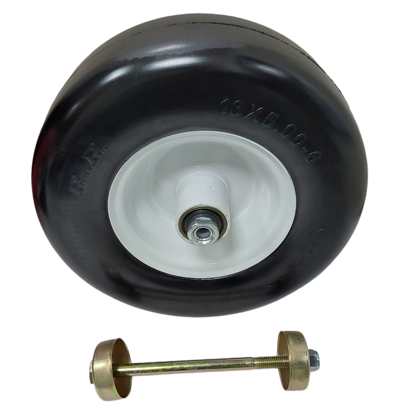 Pieza probada 13X5.00-6/3.25A Conjunto de llanta sin pinchazos Blanco