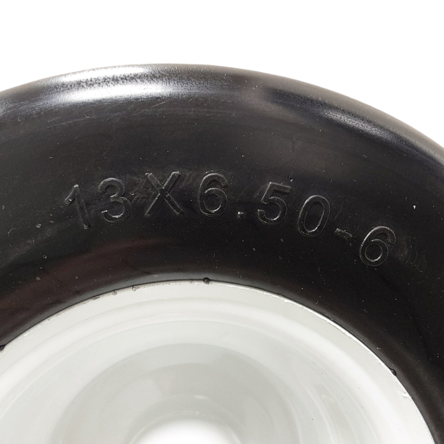 Proven Part 13X6.50-6 Foam Filled Flat Free Tire White Rim Fits Exmark Fits Toro 103-0069
