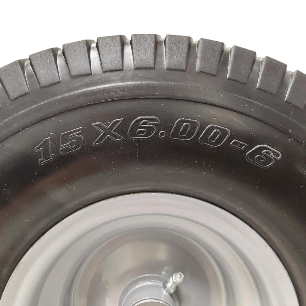 Proven Part 2-Pack No-Flat Foam Front Tire and Rim 15x6-6 For Craftsman For MTD For Cub Cadet