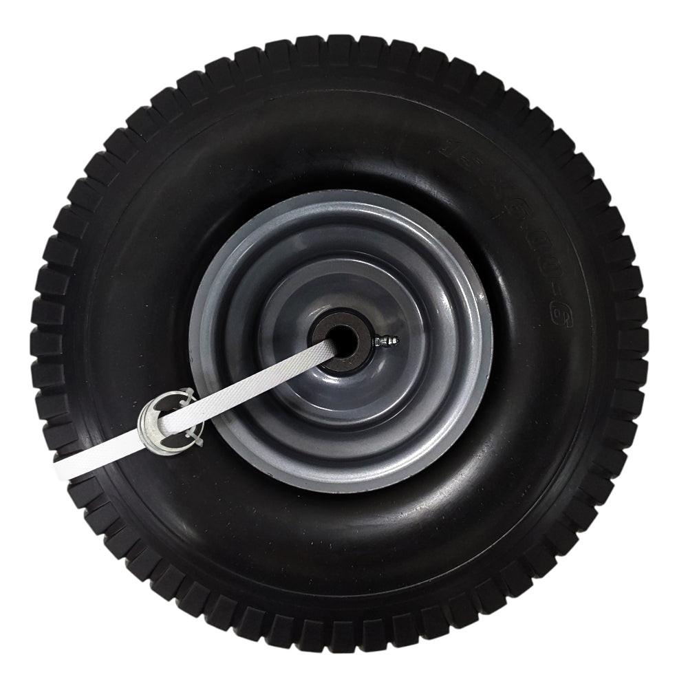 Proven Part 2-Pack No-Flat Foam Front Tire and Rim 15x6-6 For Craftsman For MTD For Cub Cadet