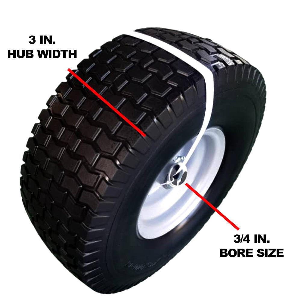 Proven Part No-Flat Foam Front Tire and Rim 15x6-6 For Craftsman For MTD For Cub Cadet