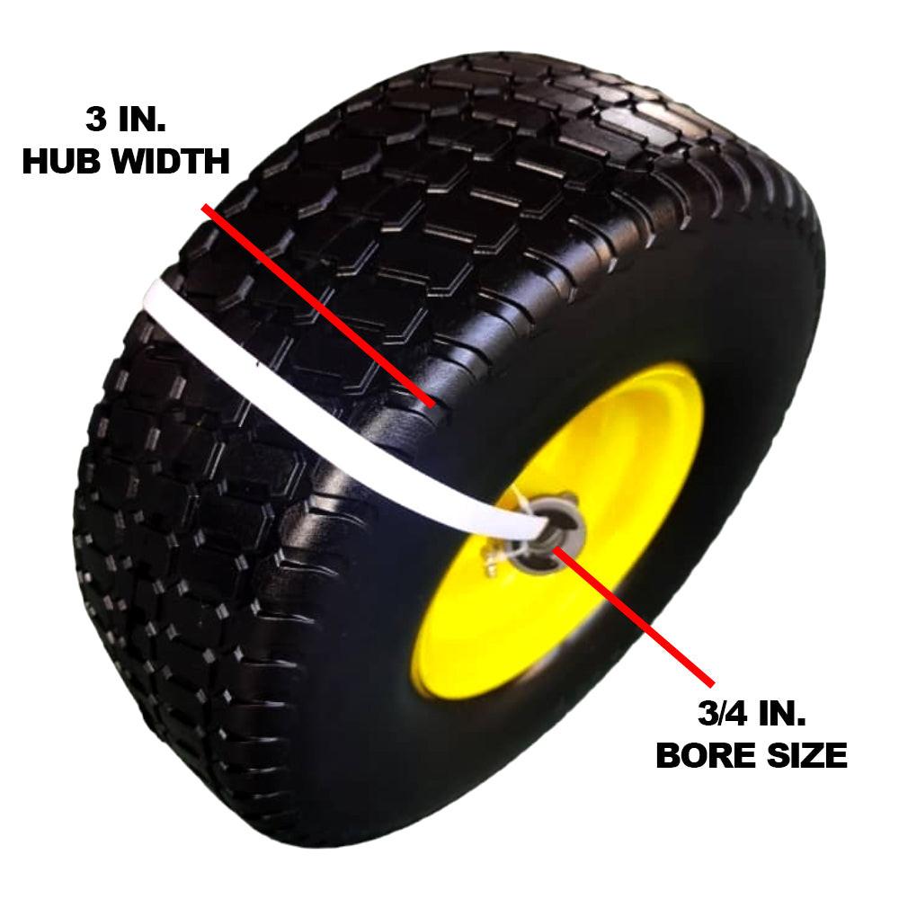 Proven Part 2-Pack Foam Filled Tire and Rim 15x6-6 For John Deere LT133 LA115 D100 AUC22176