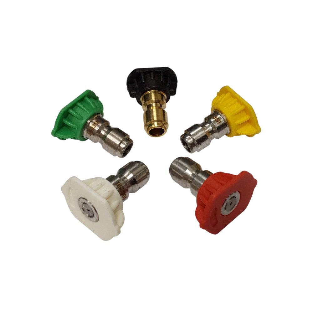 Parte probada, 5 piezas, punta para boquilla rociadora para lavadora a presión, 1/4 ", 3,5
