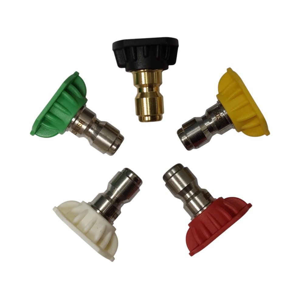 Parte probada, 5 piezas, punta para boquilla rociadora para lavadora a presión, 1/4 ", 3,5