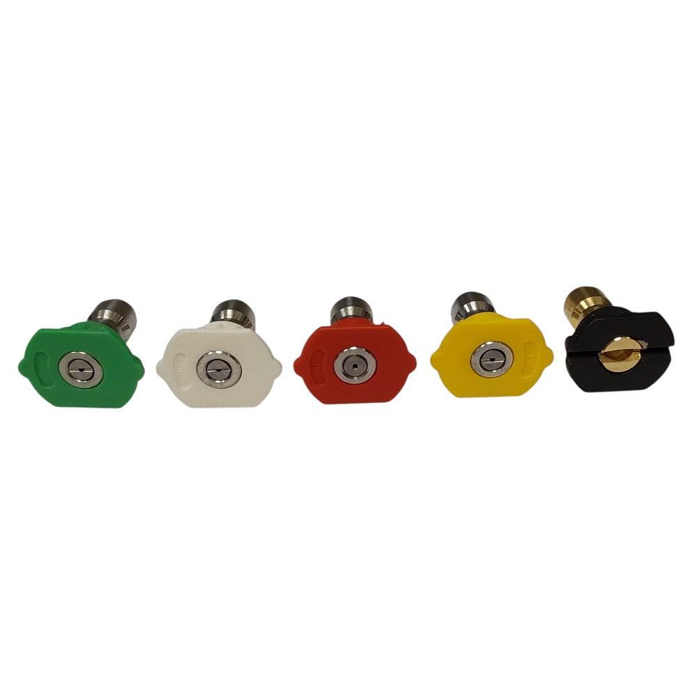 Parte probada, 5 piezas, punta para boquilla rociadora para lavadora a presión, 1/4 ", 3,5