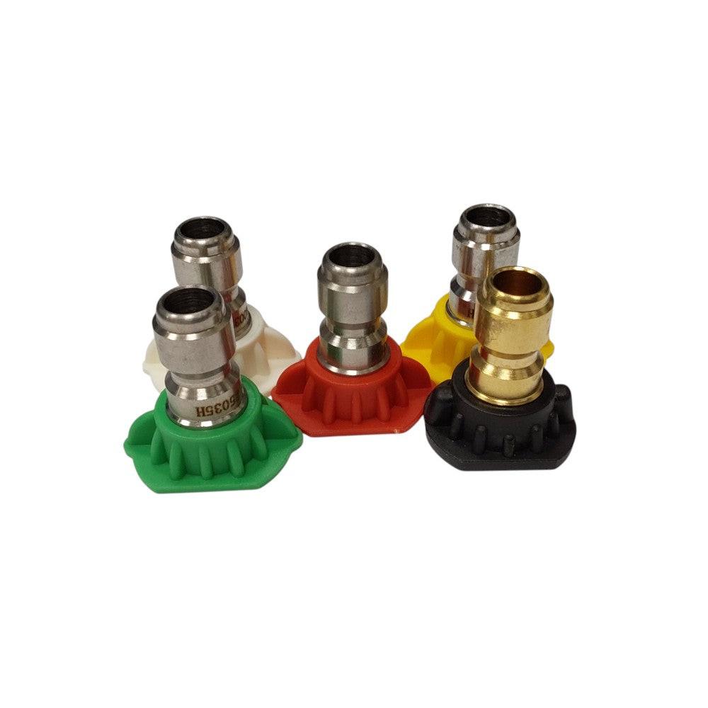 Parte probada, 5 piezas, punta para boquilla rociadora para lavadora a presión, 1/4 ", 3,5
