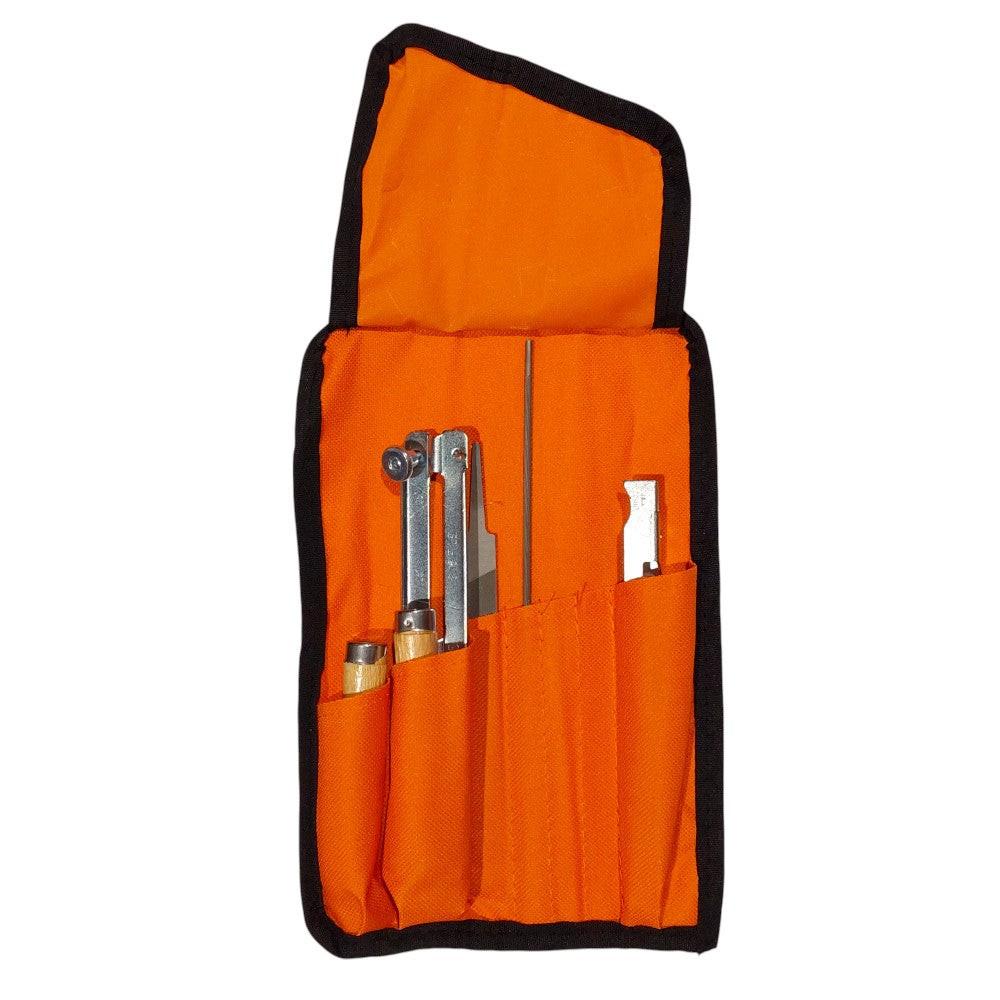 Proven Part 1/8" Chain File Sharpening Kit Includes 2 Files, 2 Handles and File Holder
