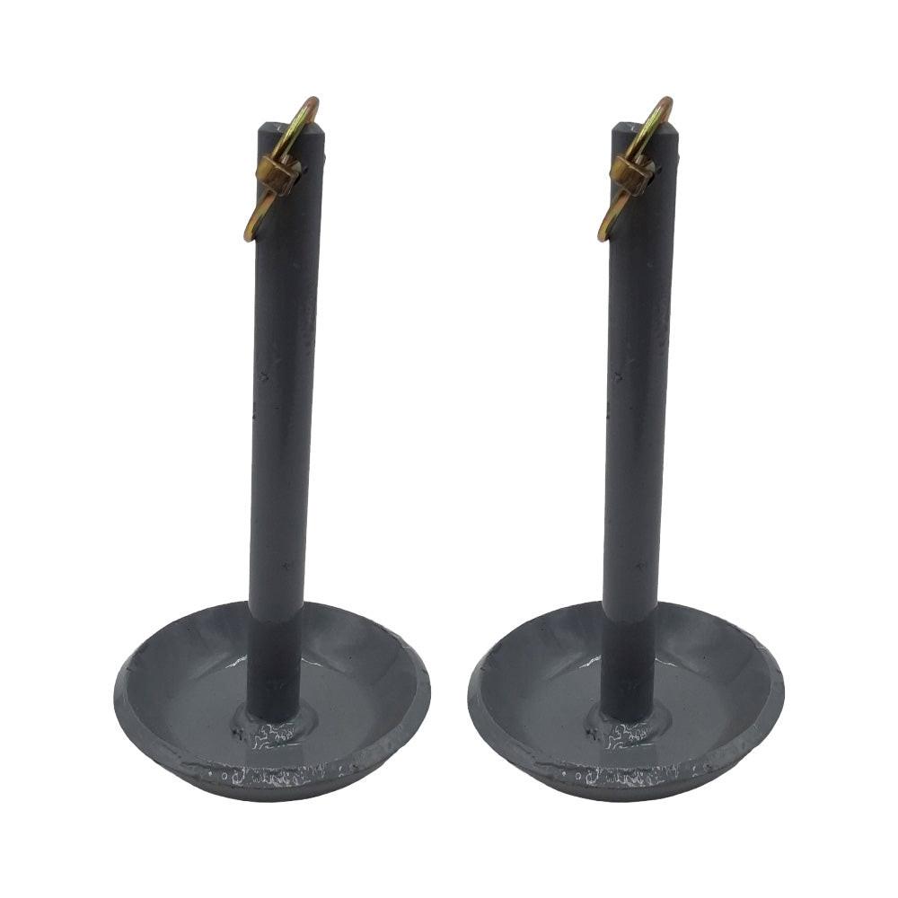 PAir Snow Plow Blade Skid Shoes ATV UTV Shaft 5/8 In. Shoe 3 1/2 In.