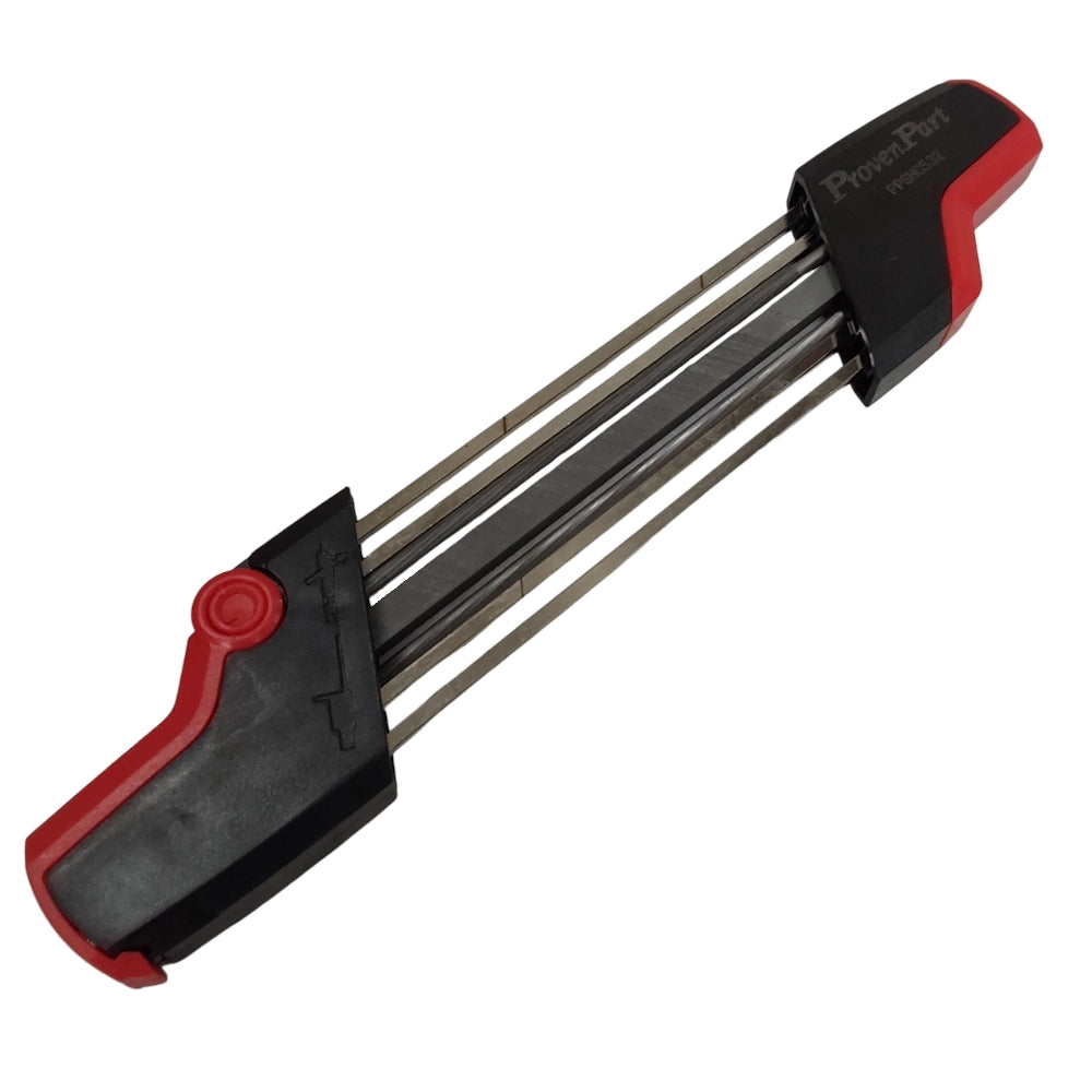 Afilador de guía de archivo de motosierra 2 en 1, pieza probada, 5/32 "para 3/8Lp 5605 750 4303, 17300