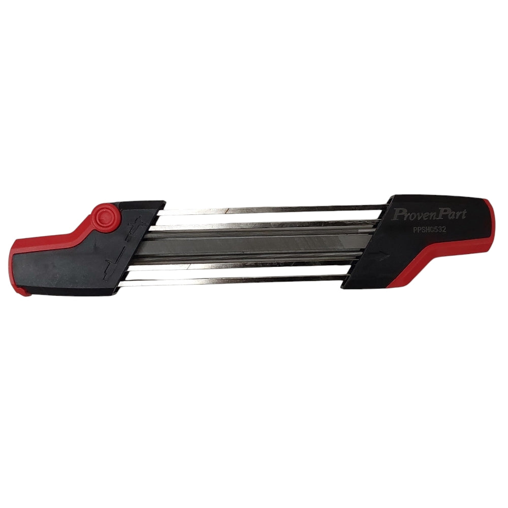 Afilador de guía de archivo de motosierra 2 en 1, pieza probada, 5/32 "para 3/8Lp 5605 750 4303, 17300