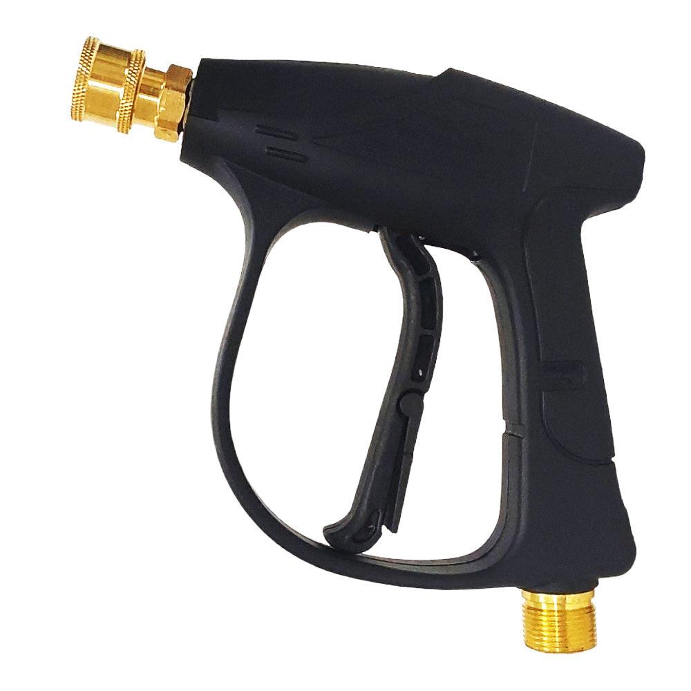 Proven Part Pressure Washer Gun M22 Female With 1/4" Female Quick Connector, 5 Tips and Foam Applicator, 15" Surface Cleaner and 25' 1/4" Hose M22xM22