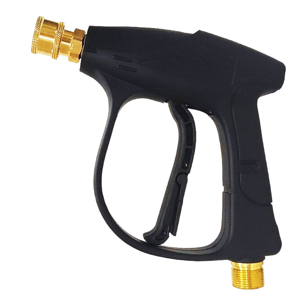 Proven Part Pressure Washer Gun M22 Female With 1/4" Female Quick Connector, 5 Tips and Foam Applicator and 50' 1/4" Hose M22xM22