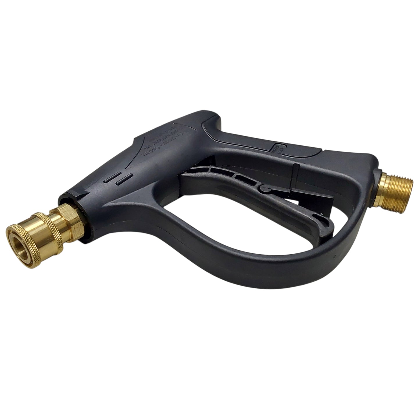 Proven Part Pressure Washer Guns 3/8" Temperature Rating: 150)300)?C (F?) Pressure Rating: 5000 PSI 10.5 Gpm M22 3/8Female C-87