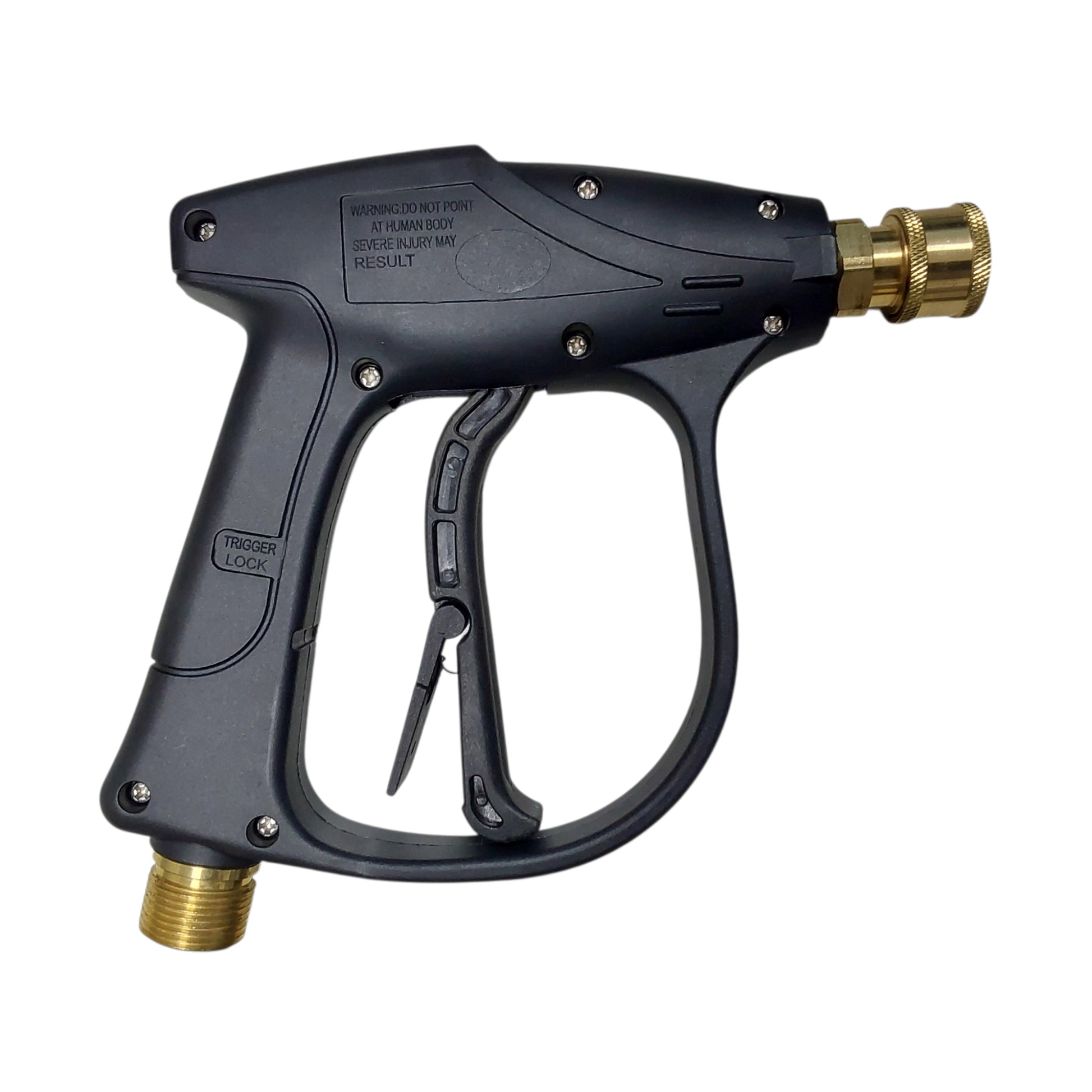 Proven Part Pressure Washer Guns 3/8" Temperature Rating: 150)300)?C (F?) Pressure Rating: 5000 PSI 10.5 Gpm M22 3/8Female C-87