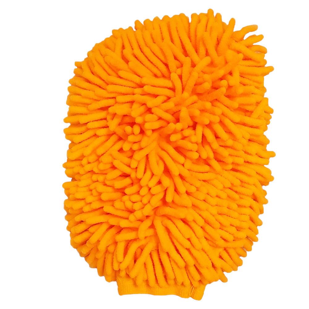 Proven Part Orange Microfiber Car Kitchen Household Wash Washing Cleaning Glove Mitt New