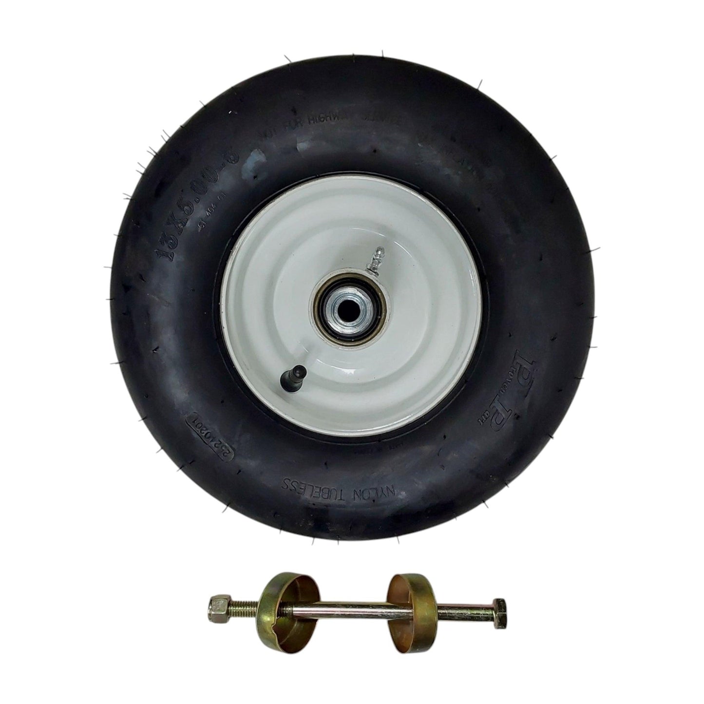 Pieza probada 13X5.00-6/3.25A Conjunto de llanta sin pinchazos Blanco