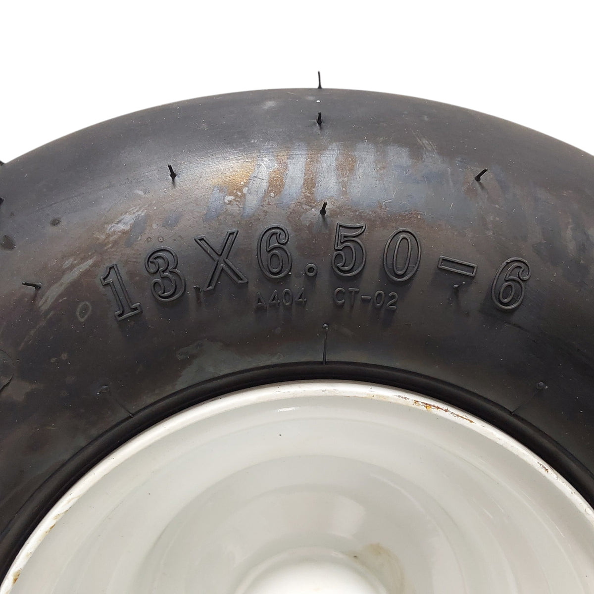 Proven Part 13X6.50-6 Tubeless Tire White Rim For Exmark and Toro