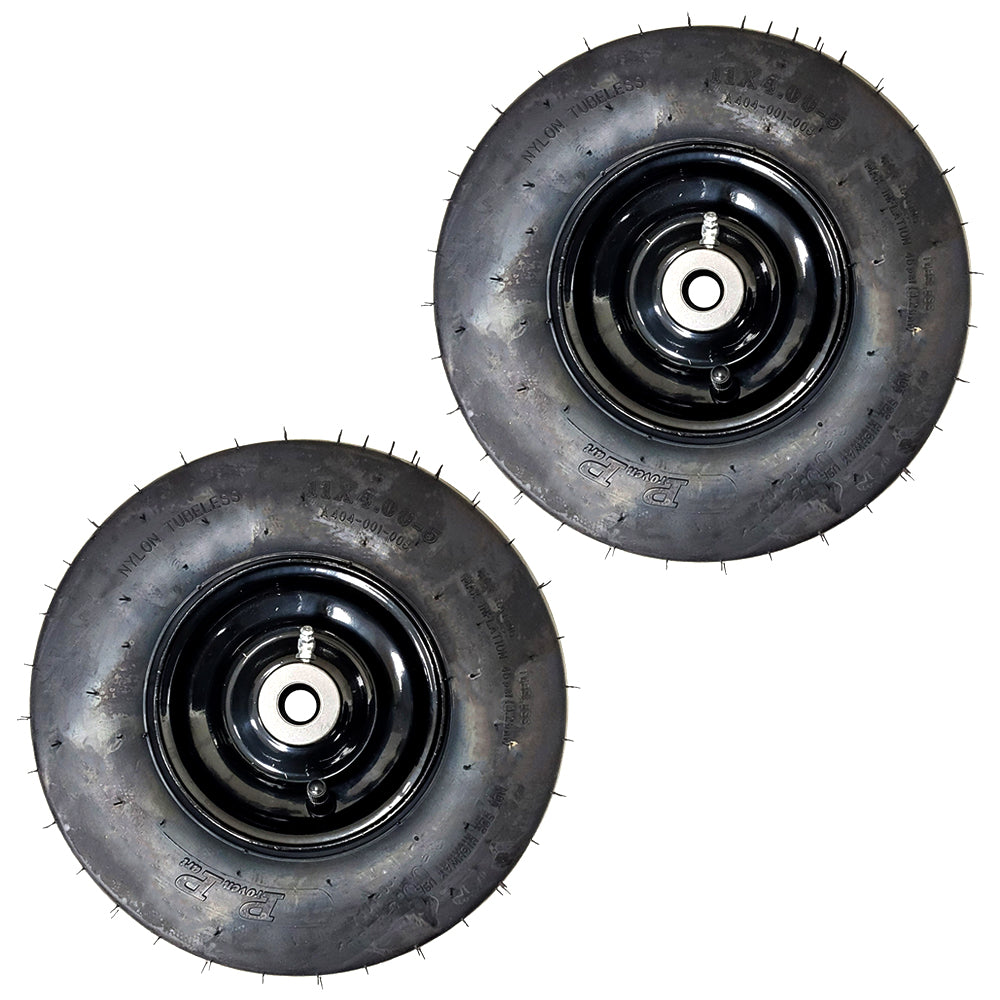 (2) Proven Part Tubeless Wheel Assembly For Toro 147-2935 11x4-5 Smooth-SLick