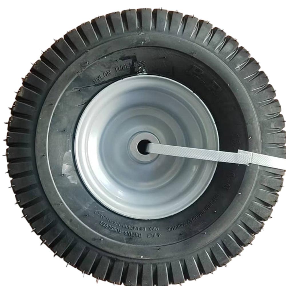 Proven Part 2-Pack Front Tire and Rim 15x6-6 For Craftsman For Husqvarna 532106222 With Dust Covers