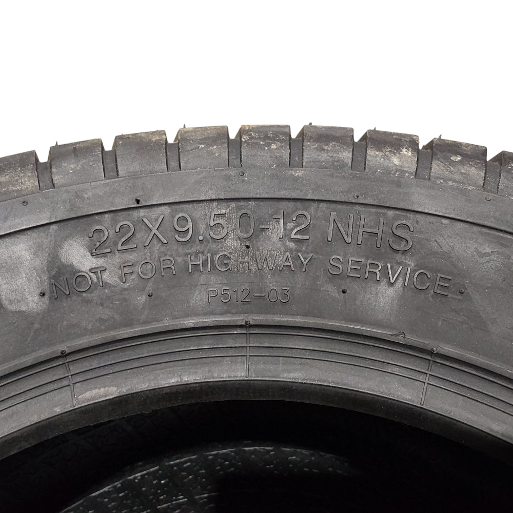 Neumático de caucho de pieza probada 22X9.5-12
