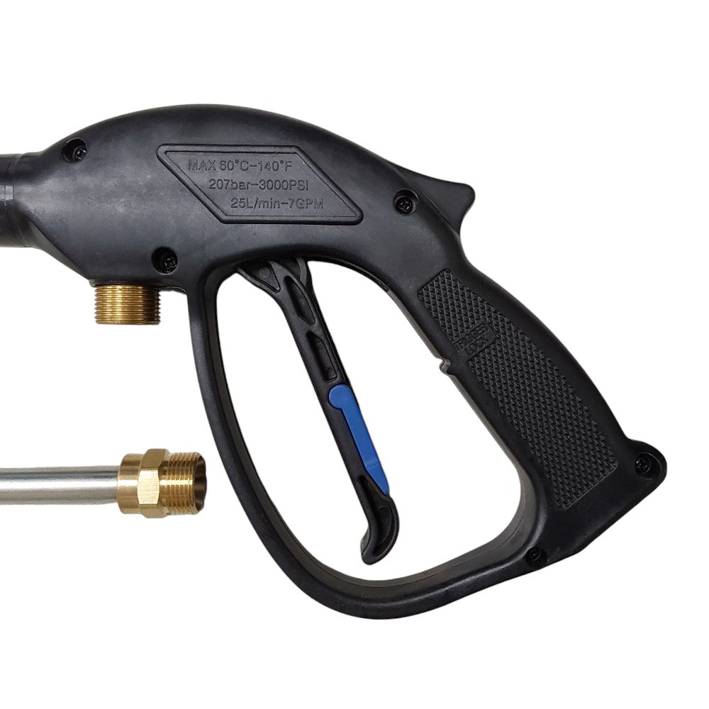 Kit de varilla y pistola de lavado a presión de 3000 PSI, pieza probada, conector M22, varilla ajustable