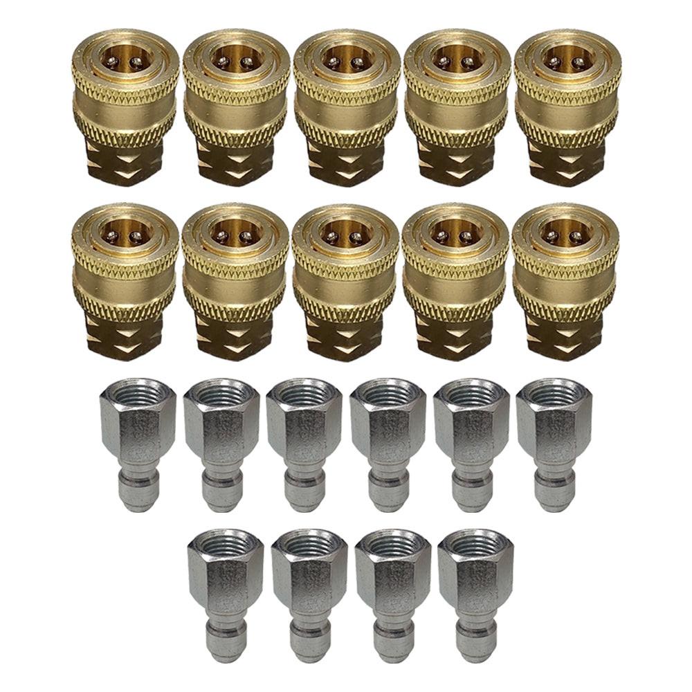 Proven Part 1/4" Quick Connect X 1/4" Npt Female and 1/4"m Quick Connect X 1/4" Female